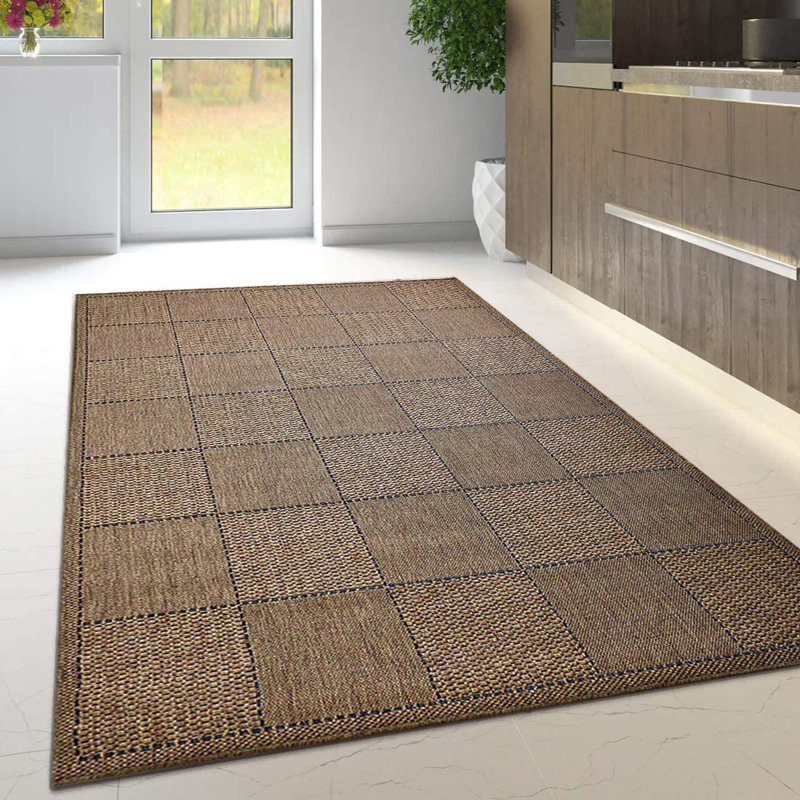 Hadly Geometric Indoor / Outdoor Area Rug, Runner 60 x 180cm