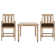 Samya Square 4 - Person 44" Long Bar Height Dining Set with Cushions