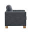 Fauteuil rembourré en tissu