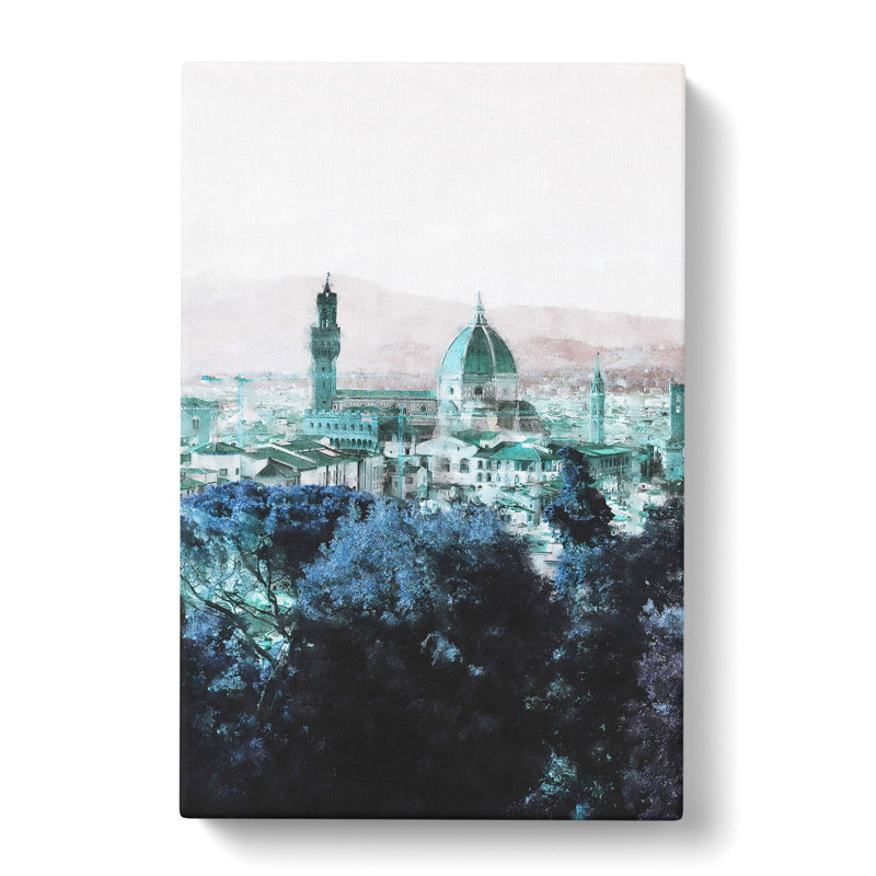 Florence Cathedral in Italy Abstract - Wrapped Canvas Painting Print, 60cm H x 40cm W x 3cm D