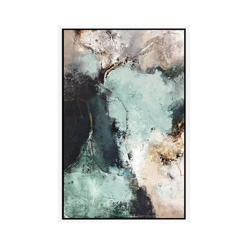 Great Green - Print on Canvas, 66.04 cm H x 45.72 cm W, White Framed