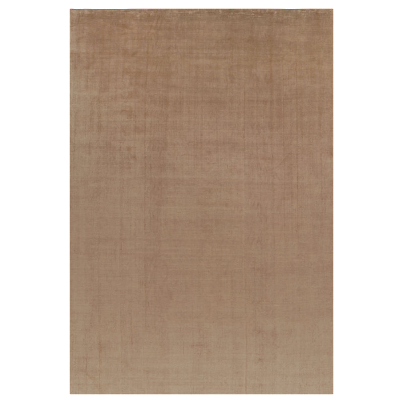 Textural Hand Knotted Silk Area Rug
