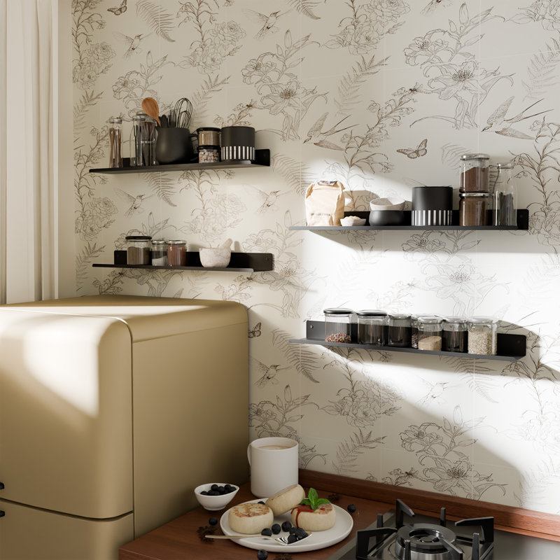 Metal Floating Wall Shelves, 1.97" H x 24" W x 3.93" D