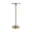 Table de bout en marbre de luxe Jackins, table d'appoint ou table d'appoint moderne en marbre et en métal pour le salon, la chambre à coucher, 27 po-423319125-423319128