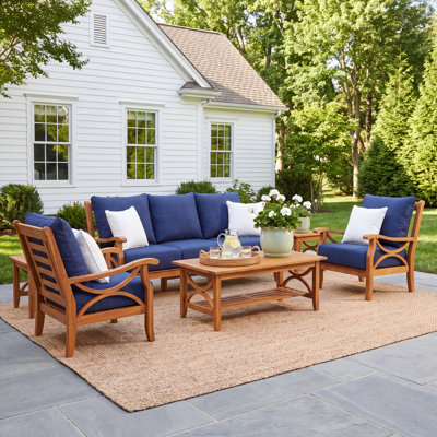 Brunswick 5-Person Teak Patio Seating Group