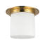 Mineral 11-in Brass Flush Mount-204888994-204888997