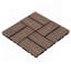Dalles de terrasse extérieures emboîtables 25 pièces/carton - 8 panneaux en relief-135880380