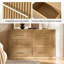 Ensemble de chambre à coucher en bois massif cannelé 4 pièces Graciana-1631992679-1631992698