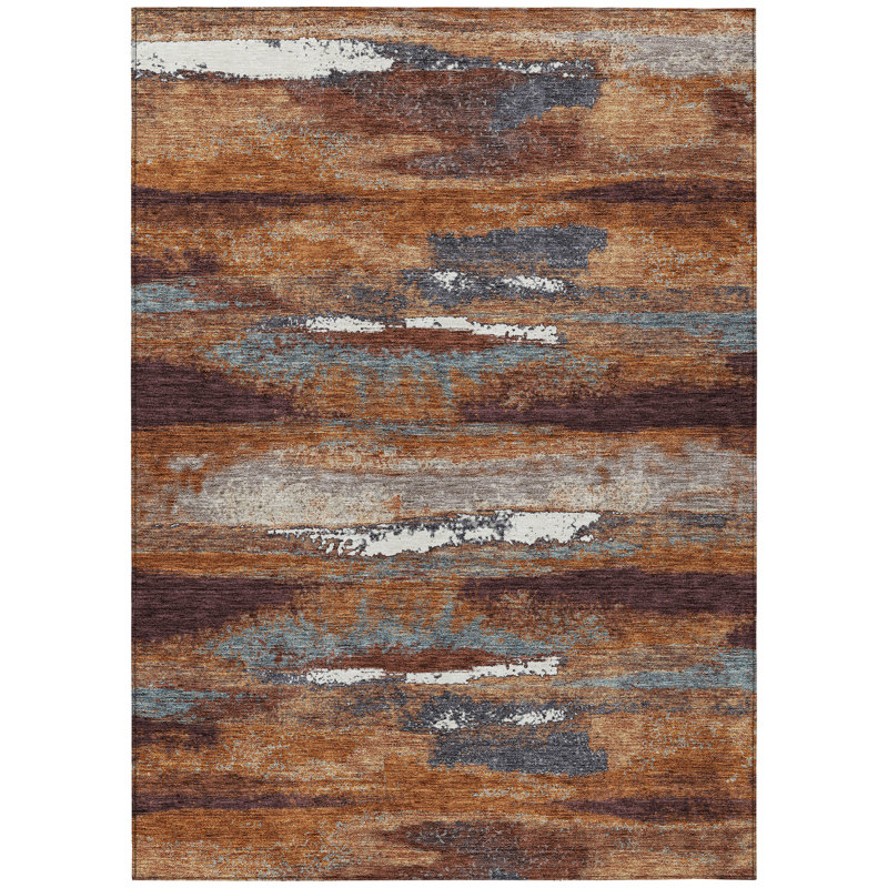 Aleighna Area Rug with Non-Slip Backing, Rectangle 1'8" x 2'6"