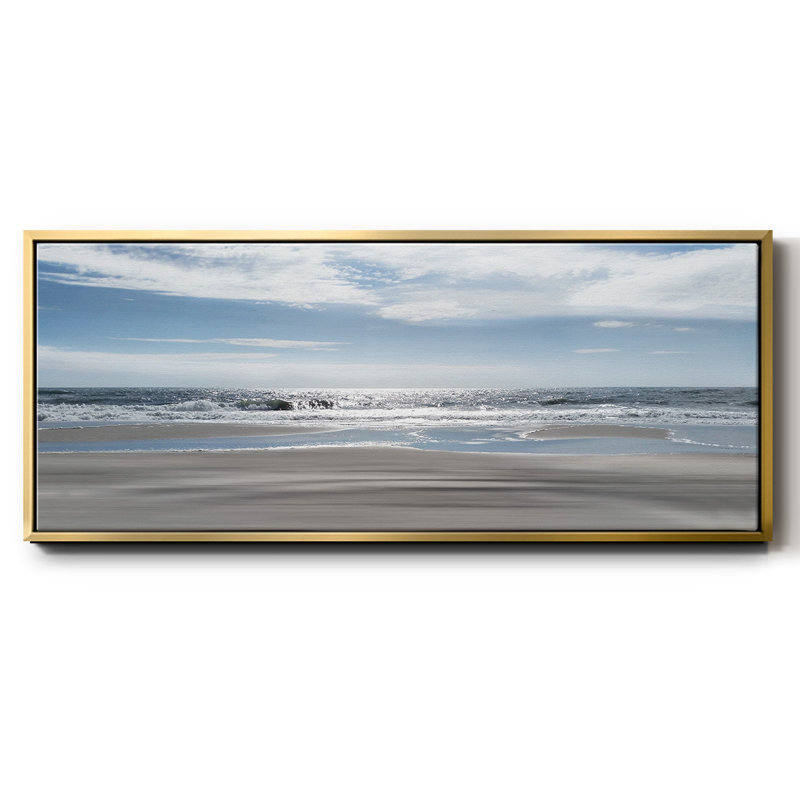 Beach Bliss - toile encadrée, Or, H 24 po x l 60 po x P 1,5 po