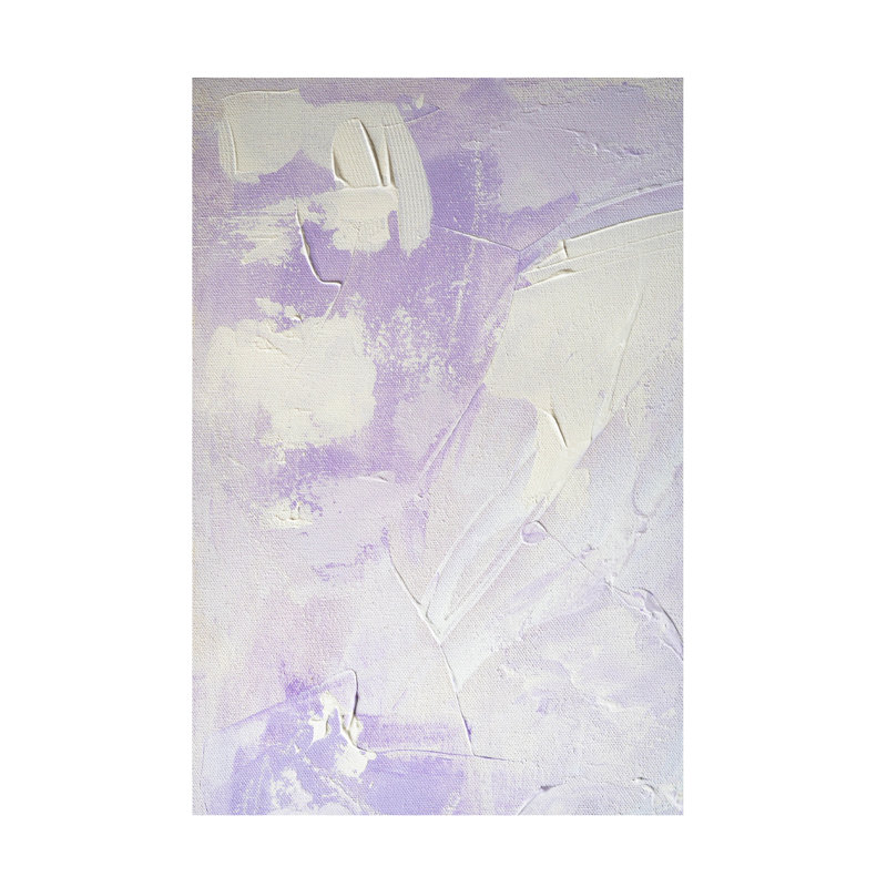 Abat-jour mauve moderne et contemporain sur toile, H 24 po x l 16 po x P 2 po