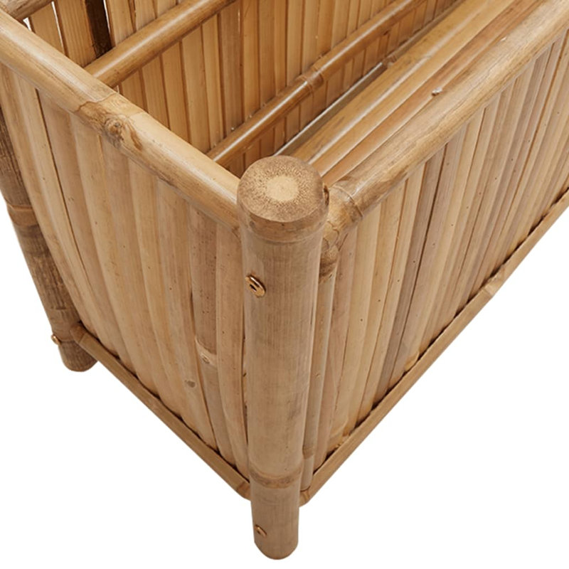 Bayou Breeze Planter 15.7"X15.7"X31.5" Bamboo, 19.7" H x 39.4" W x 11.8" D