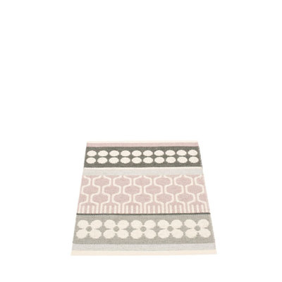 Asta Geometric Area Rug in Pale Rose/Gray