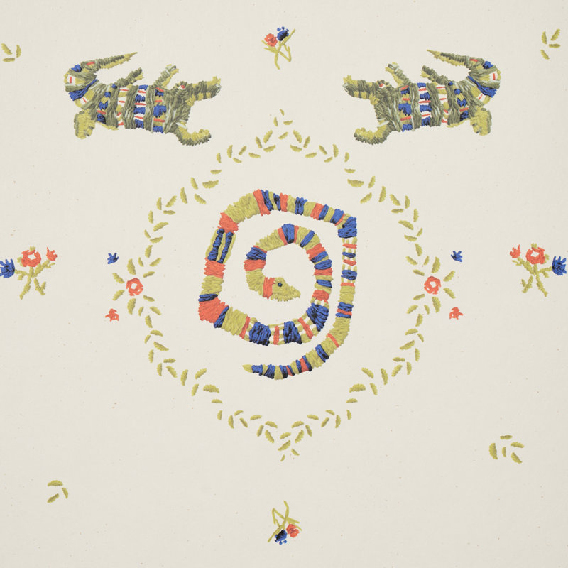 Papier peint Schumacher x Backdrop Reptilia, Multicolore vif