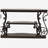 Gretta Merlot 2-Shelf Sofa End Table