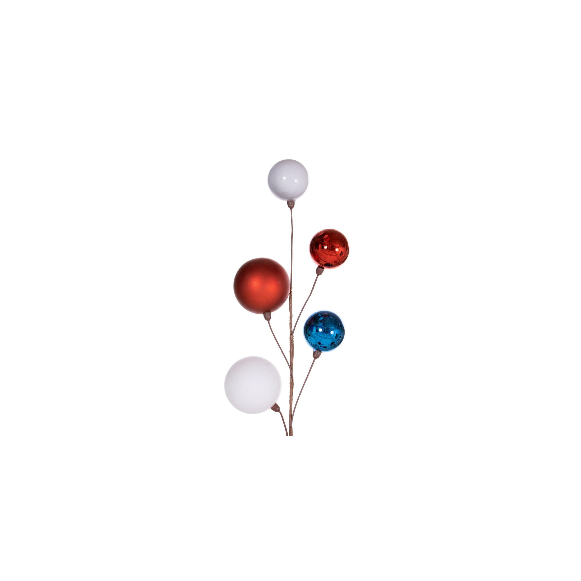 120'' in. Garland, Red/White