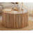 Wood Top Coffee Table with Solid Base-2145303869