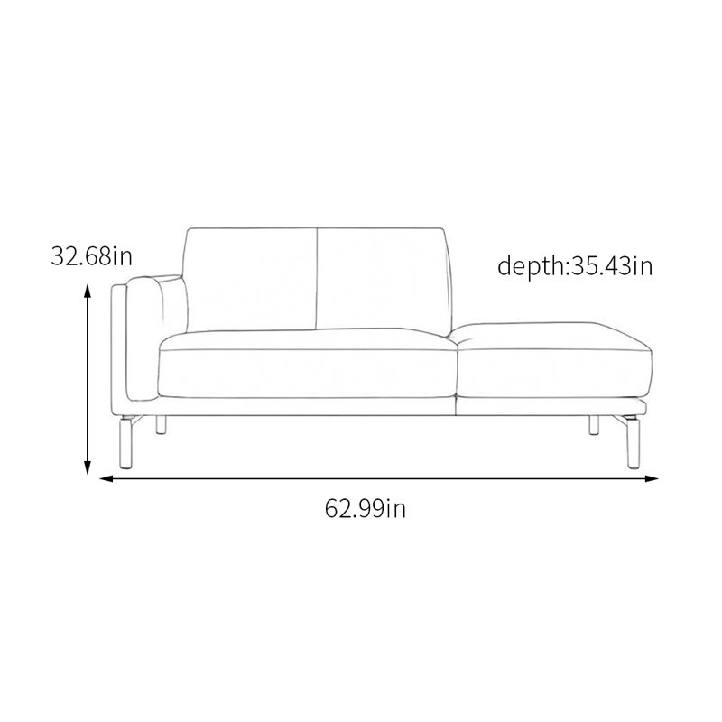 Chaise longue et mousse haute densité