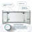Signature Royale 48" W x 36" H x 5" D LED Medicine Cabinet Defogger, 3X LED Lighted Vertically Adjustable Magnifying Mirror, Digital Clock, Electrical Outlets