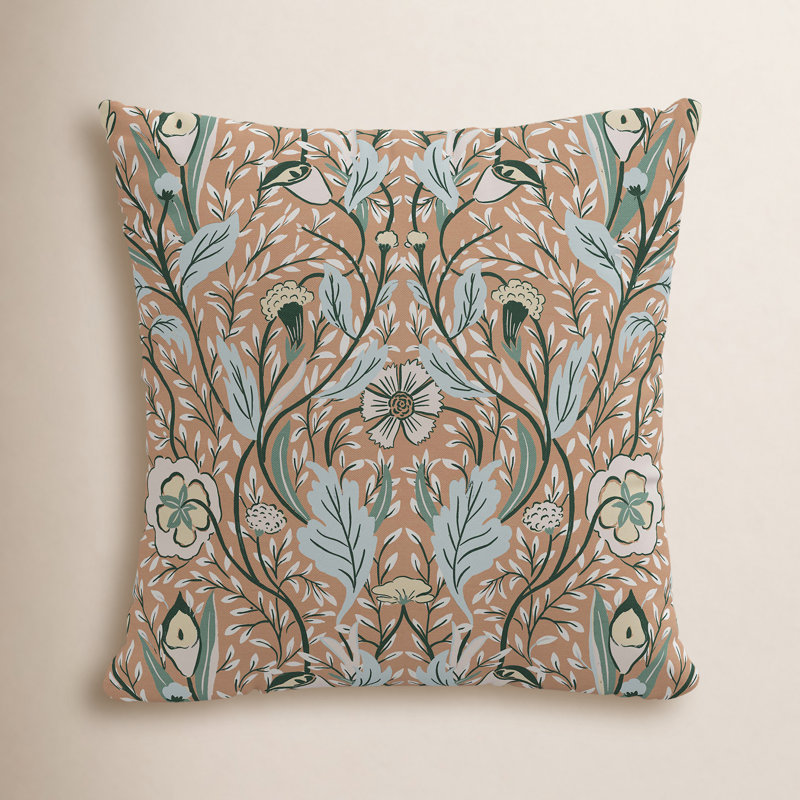 Indie No Decorative Addition Cotton Reversible Pillow Cover, Pillow Cover Only - No Insert, 20" x 20"