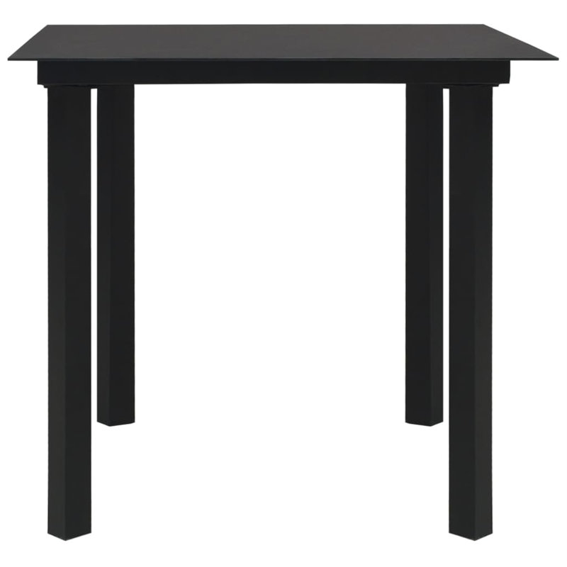 Glass Dining Table, Black