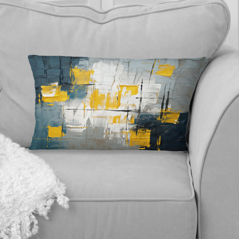 Coussin décoratif "Reproduction d'art abstrait"