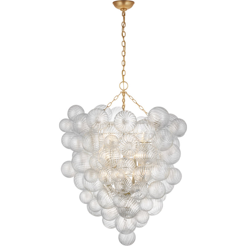 Julie Neill Talia Grande Entry Chandelier, Gild