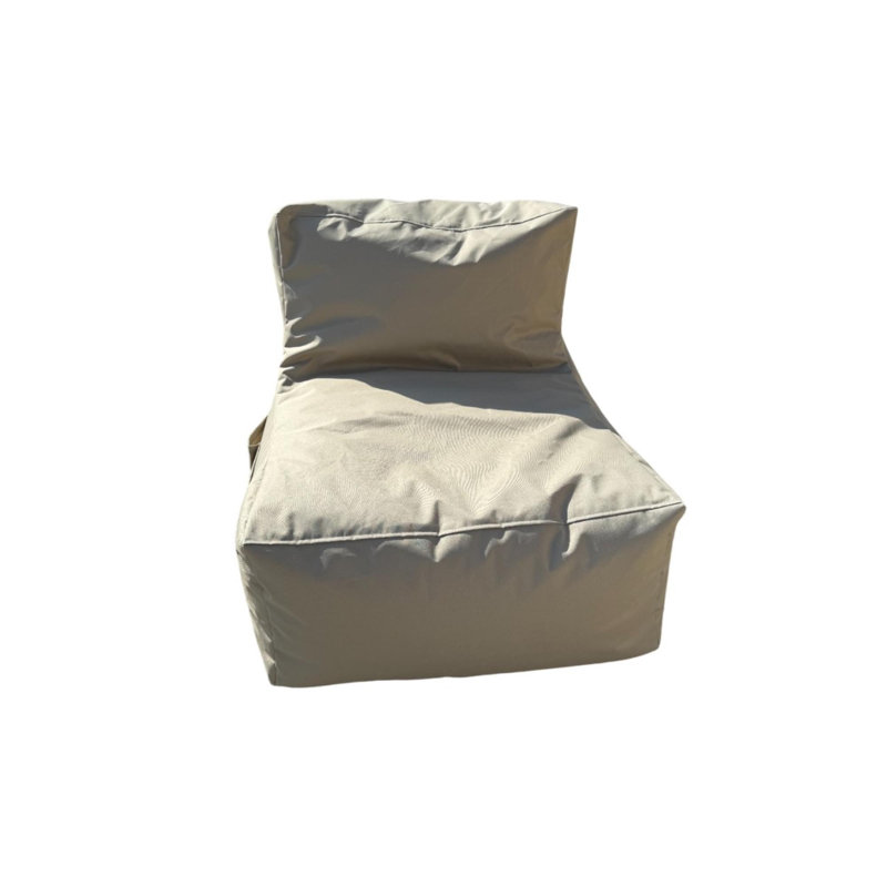 Premium Bean Bag Chair, Beige, 29.5 x 27.6 x 37.4 inches | 100% Polyester with Waterproof Fabric, Removable Zipped Cover, Filled with Recycled EPS Foam | Comfortable Seating for Living Room, Playroom & More