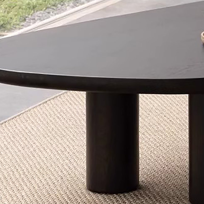 Table basse simple Wabi-sabi, Noir