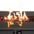 Outdoor Fire Pit With Lid - , Steel Construction, Dark Grey Table Base, Compatible Propane & Natural Gas