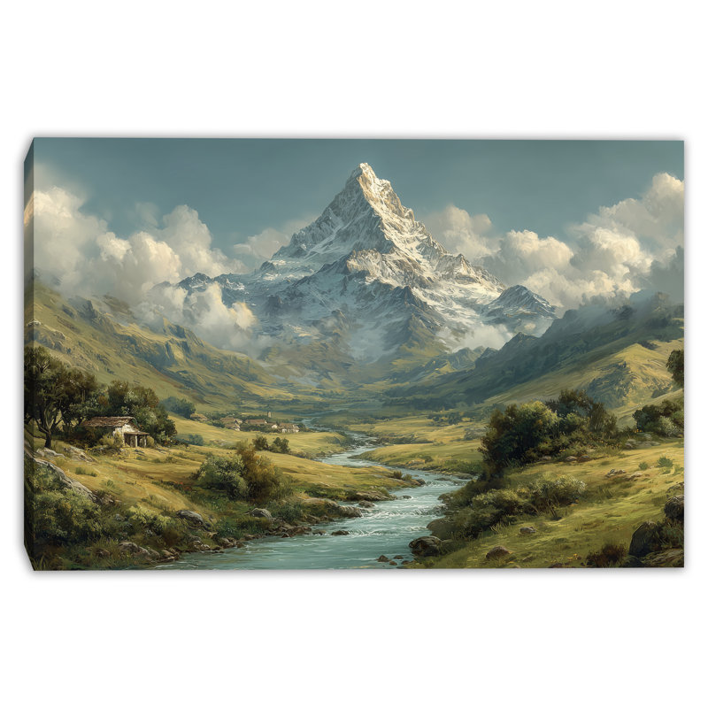 Art mural sur toile River Valley, 12 po x 16 po