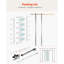 Sliding Pocket Door 5-Lite Frosted Glass Single Sliding Door-1694227369