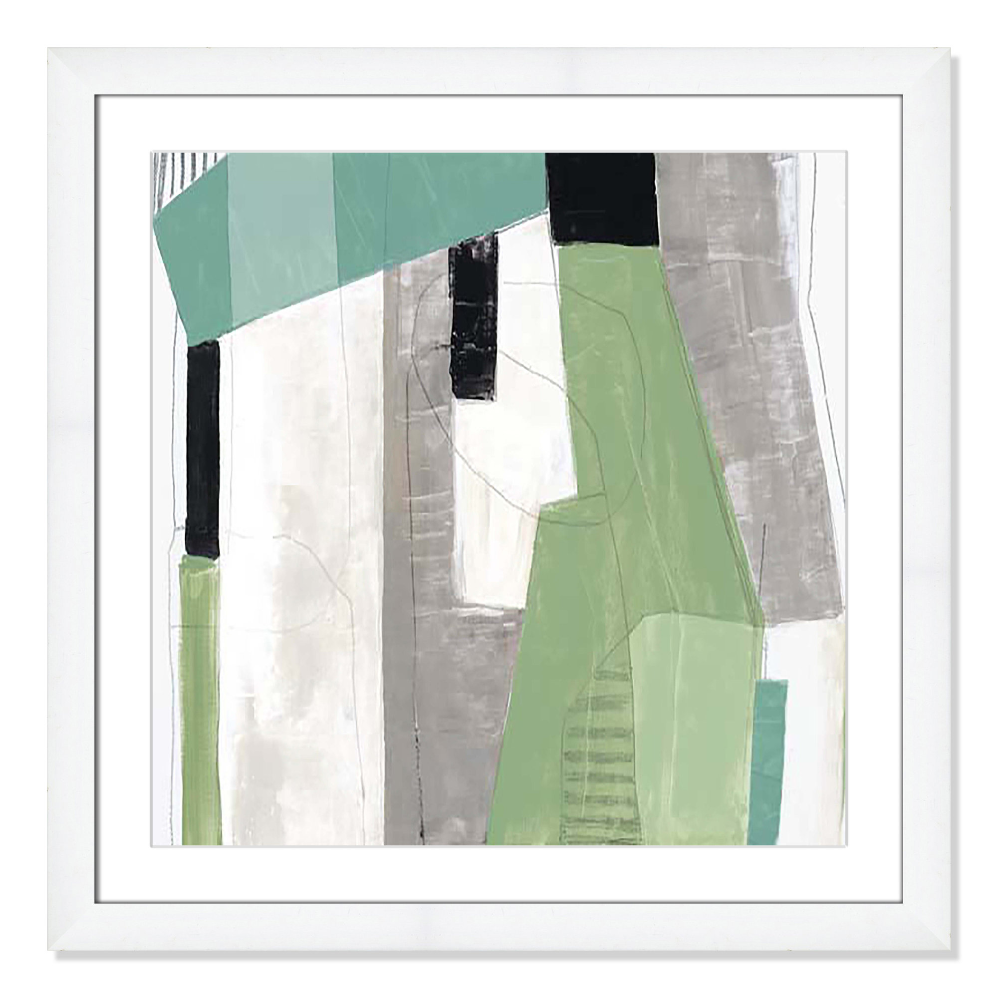 Evergreen Essence I by Tom Reeves, 29" H x 29" W x 1.25" D, White Cube Framed