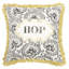 Hop Linen Square Pillow Cover
