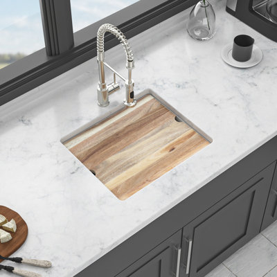 21X18" White Quartz Kitchen Sink, Workstation Undermount, Advanced Composite Material, Thick And Smooth, Vibration - Less, Rounded Corners For Quick Cleaning, With Drying Rack, , Grid, Board