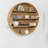 Annulus 3-Shelf Circular Hand-Woven Hyacinth Wall Rack-609107076