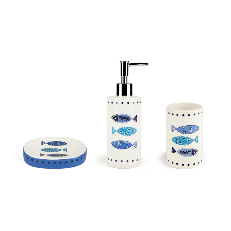 Ceramic Bathroom Accessory Set