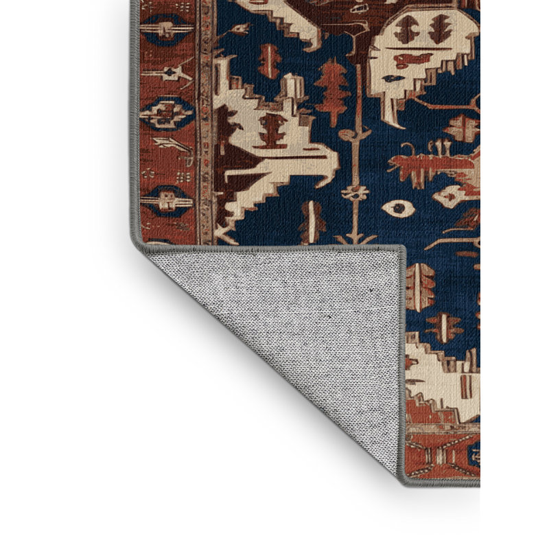 Machine Washable Persian Gray Area Rug, Rectangle 2' x 3'