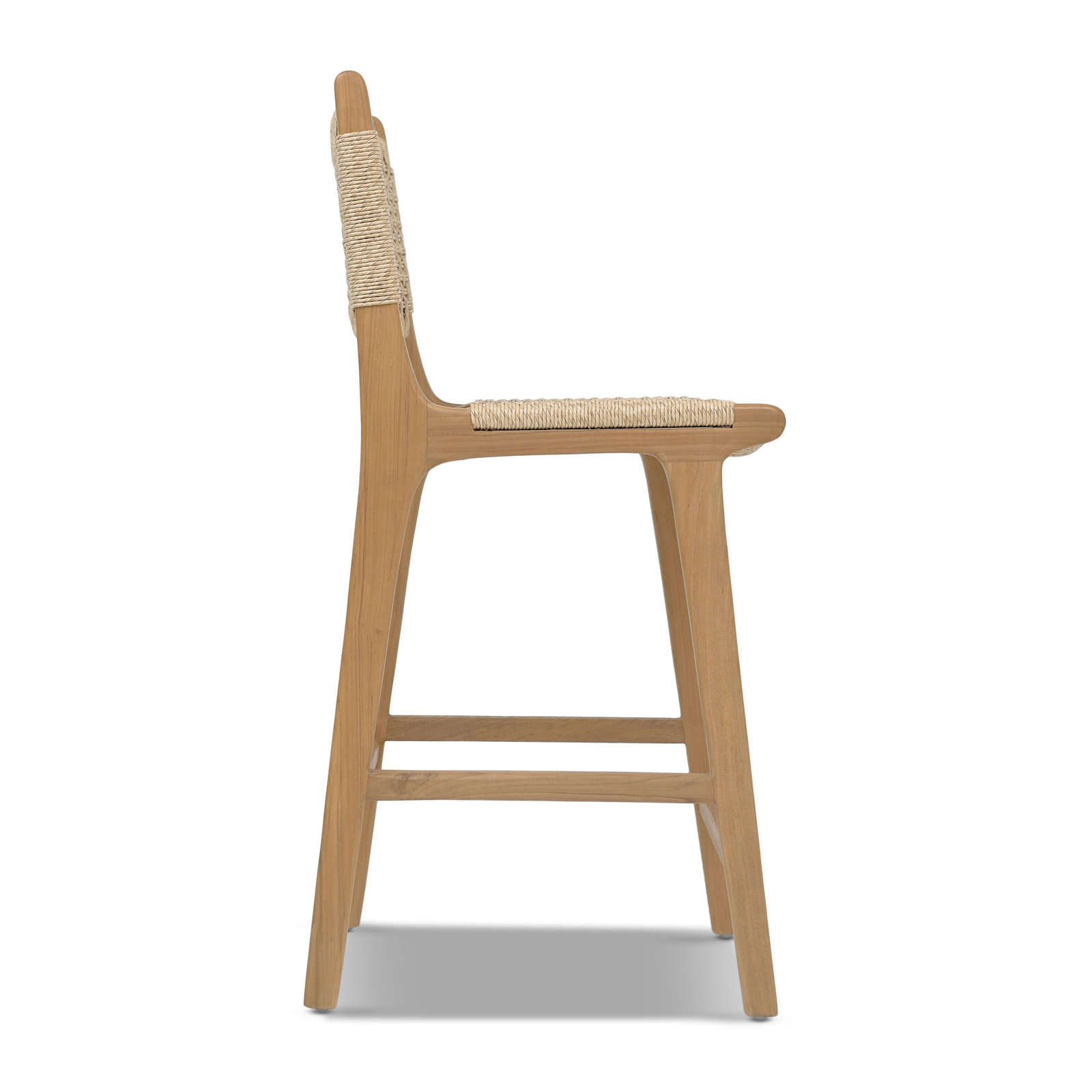Yvaine Franc 25" Teak Patio Bar Stool