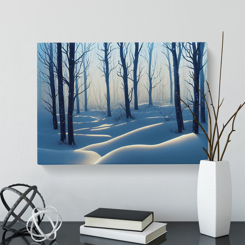 Winter Forest Painting Vol.5 - Wrapped Canvas, 50cm H x 76cm W x 3cm D