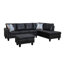 Canapé modulaire réversible moderne avec repose-pieds de rangement, table basse pliable et porte-gobelets, canapé en similicuir en forme de L-1286333151