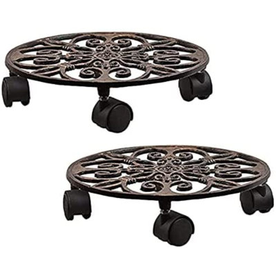 Jackman Metal Weather Resistant Pedestal Plant Stand