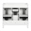 Meuble-lavabo 36 po sans lavabo supérieur, armoire seulement, armoire de rangement moderne avec 2 portes à fermeture douce et 2 tiroirs-868109542