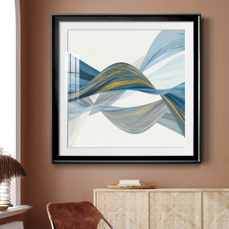 Changer les courants I - cadre photo, H 26,5 po x l 26,5 po x P 1,5 po, Papier encadré noir