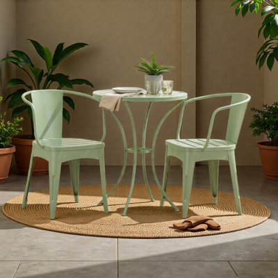 3 PC METAL BISTRO SET