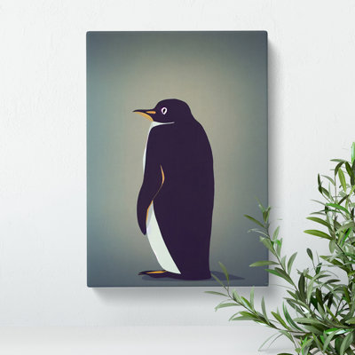 Rear Of A Penguin - Wrapped Canvas