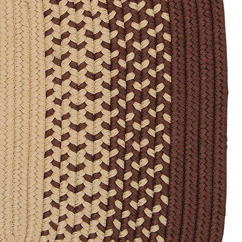 Tapis d'intérieur / extérieur tressé brun Herbiorn, Tapis de couloir 2 pi x 5 pi