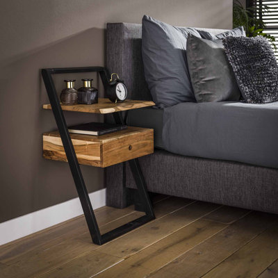 David 1 Drawer Bedside Table
