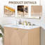 Ensemble de meuble-lavabo simple 30 po brun moderne