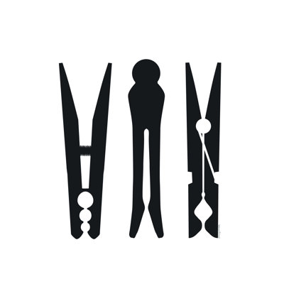 " Clothespins " by Lettered & Lined
